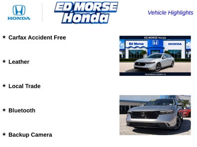 2026 Honda Accord Hybrid EX-L