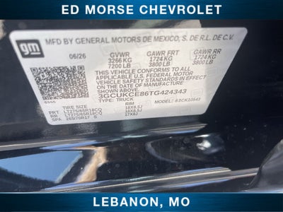 2026 Chevrolet Silverado 1500 Custom Trail Boss
