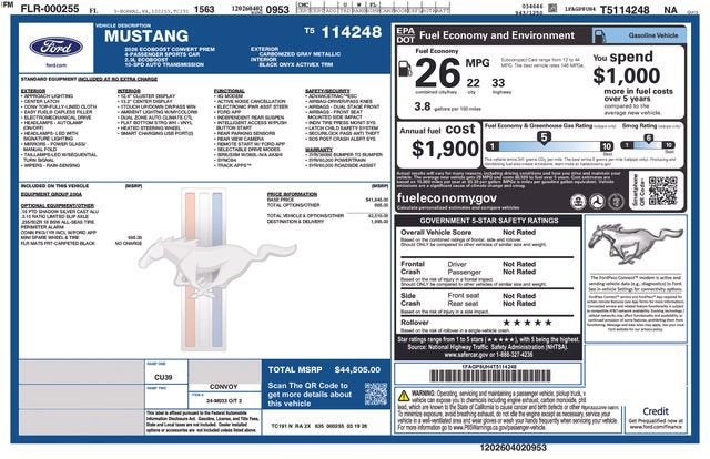 2026 Ford Mustang EcoBoost