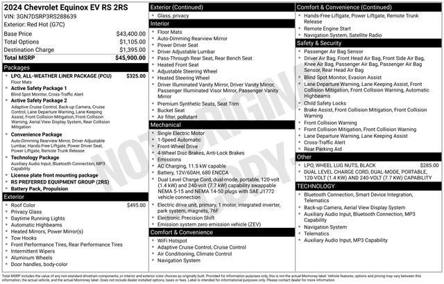 2024 Chevrolet Equinox EV 2RS