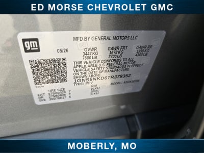 2026 Chevrolet Tahoe LT