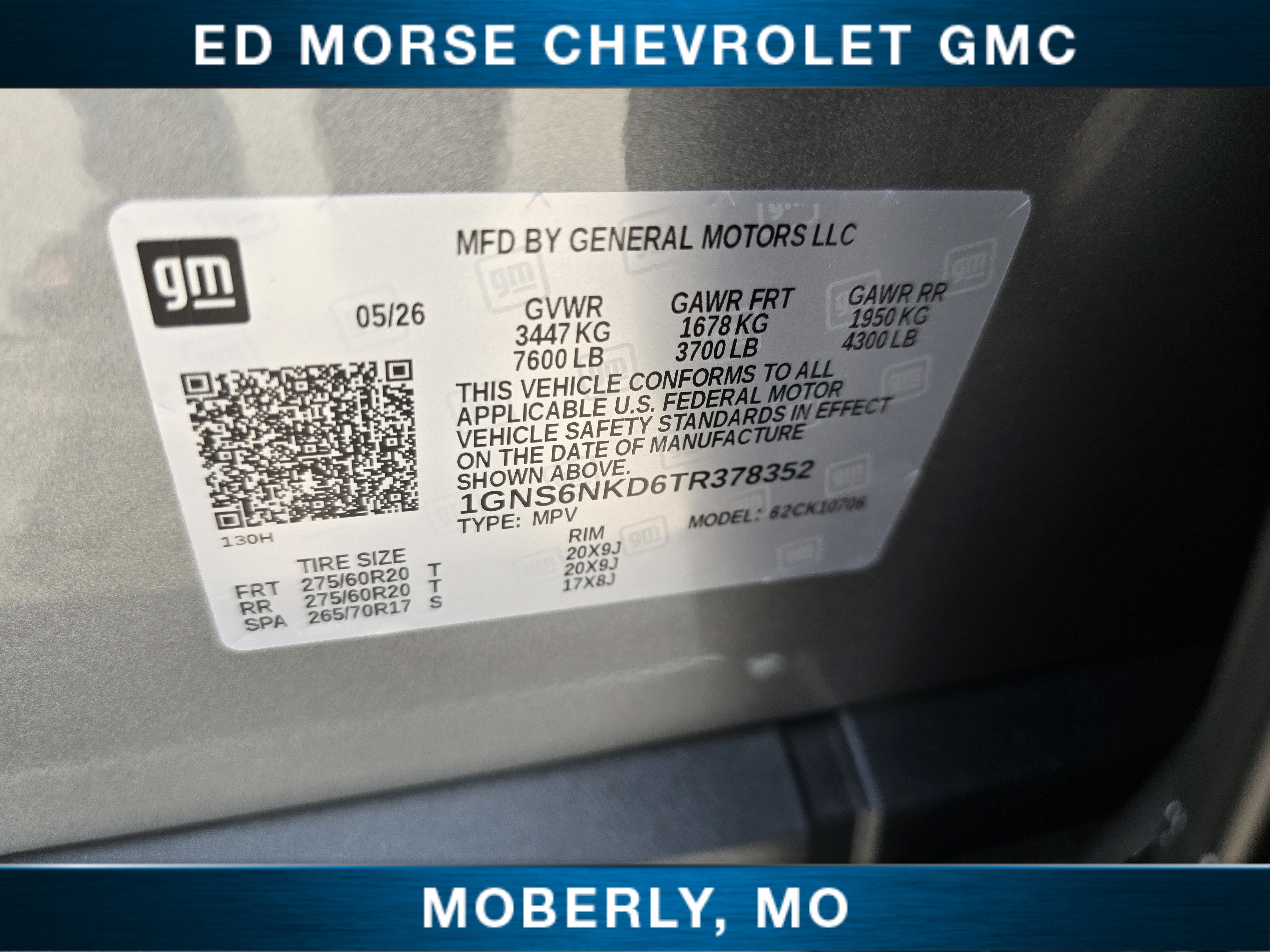 2026 Chevrolet Tahoe LT