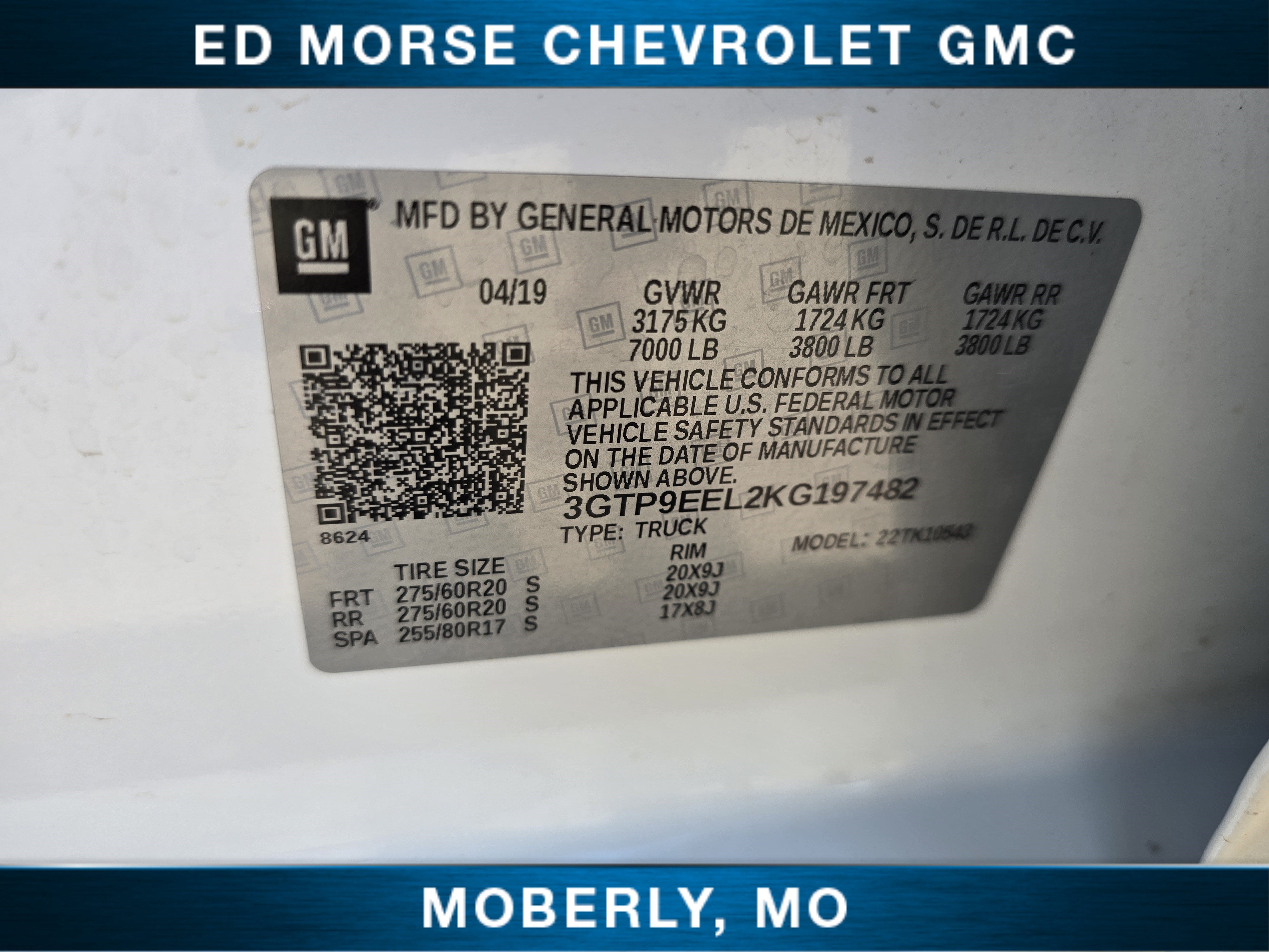 2019 GMC Sierra 1500 AT4