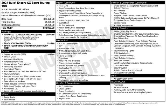 2024 Buick Encore GX Sport Touring