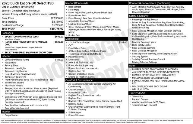 2023 Buick Encore GX Select