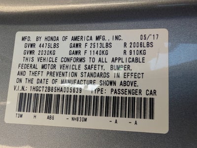 2017 Honda Accord EX-L V6