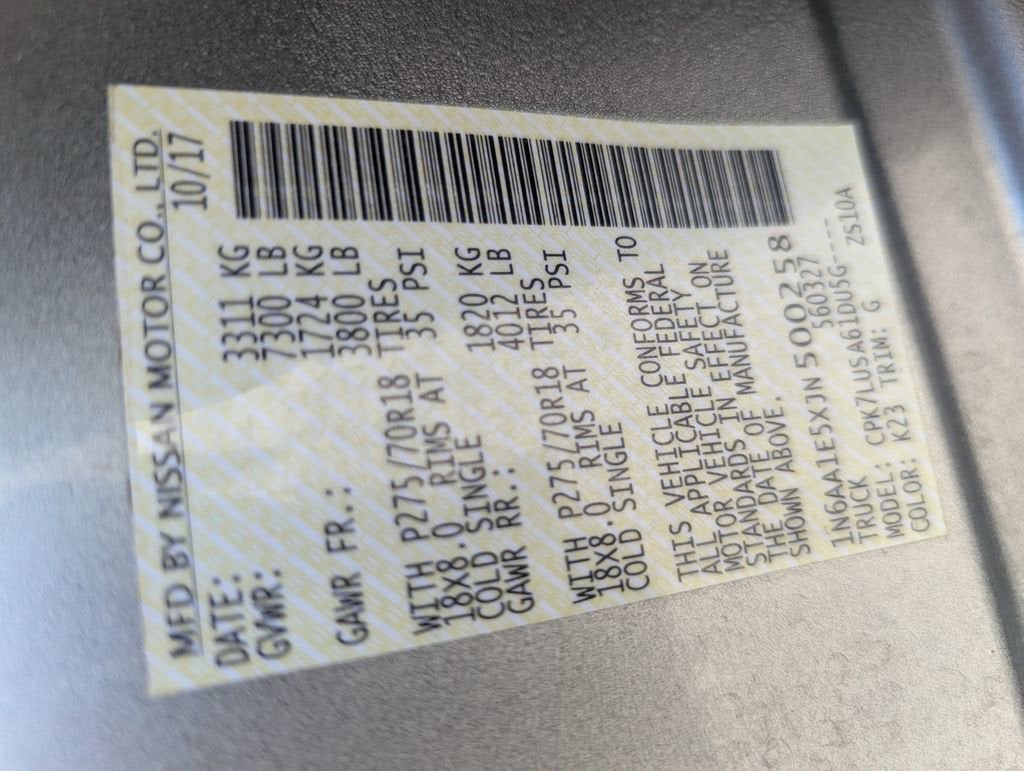 2018 Nissan TITAN PRO-4X