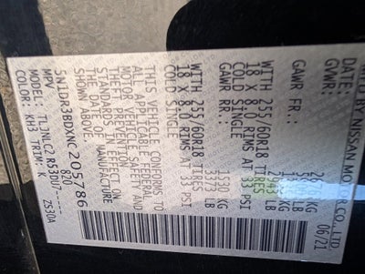 2022 Nissan Pathfinder SV 4WD