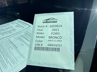 2021 Ford Bronco Sport Outer Banks