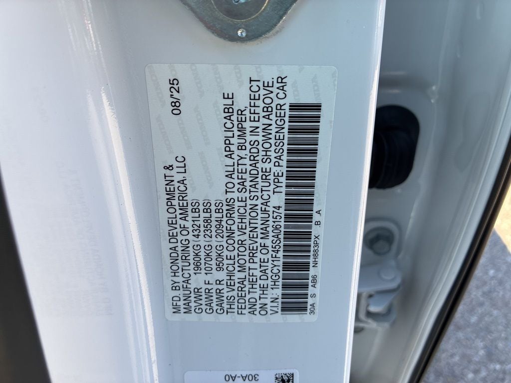 2025 Honda Accord SE