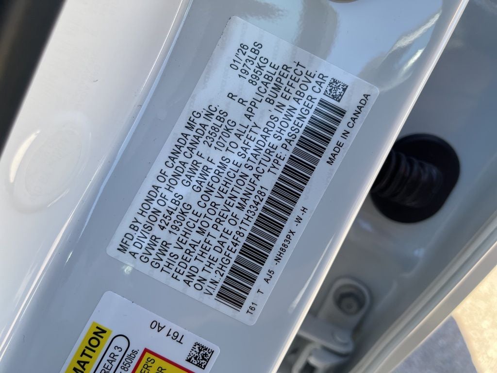2026 Honda Civic Hybrid Sport Touring