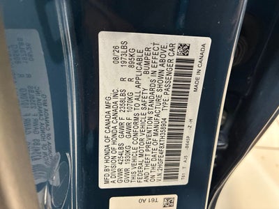 2026 Honda Civic Hybrid Sport Touring