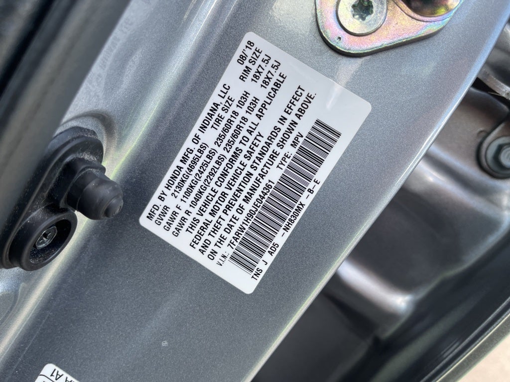 2018 Honda CR-V Touring