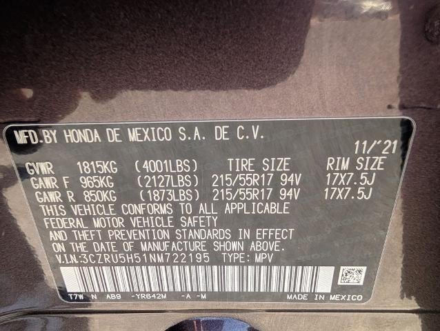 2022 Honda HR-V EX 2WD CVT