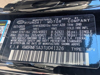 2026 Hyundai Palisade Hybrid Calligraphy