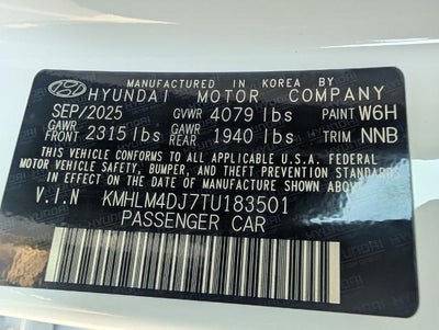 2026 Hyundai ELANTRA Hybrid SEL Sport