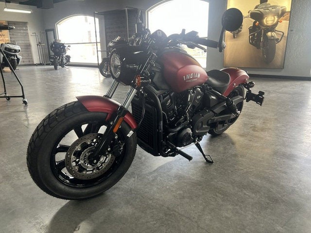 2025 Indian Scout Bobber Limited Sunset Red Smoke Base