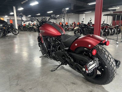 2025 Indian Scout Bobber Limited Sunset Red Smoke Base