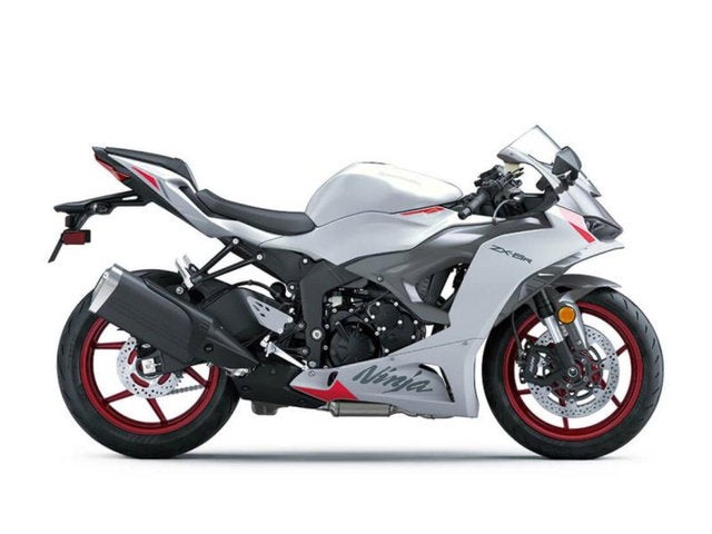 2024 Kawasaki Ninja ZX-6R ABS Pearl Robotic White/Metallic Gra Base