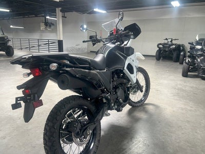 2025 Kawasaki KLR 650 Pearl Crystal WhiteMetallic Carbon Gray A