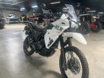 2025 Kawasaki KLR 650 Pearl Crystal White/Metallic Carbon Gray Metallic Matte Old School Green