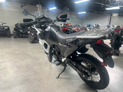2025 Kawasaki KLR 650 Pearl Crystal WhiteMetallic Carbon Gray