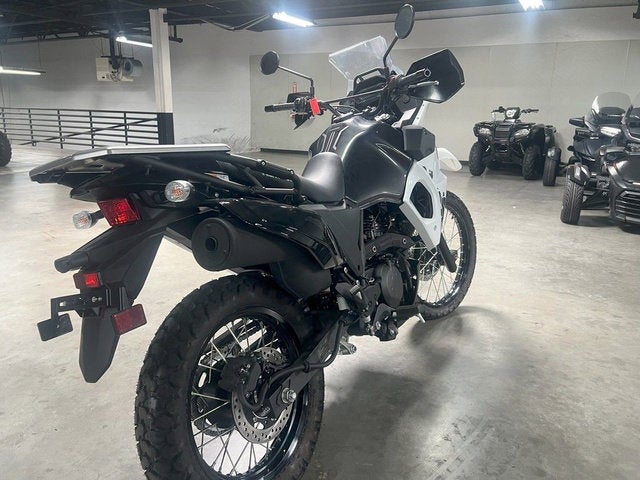 2025 Kawasaki KLR 650 S Pearl Crystal WhiteMetallic Carbon Gray