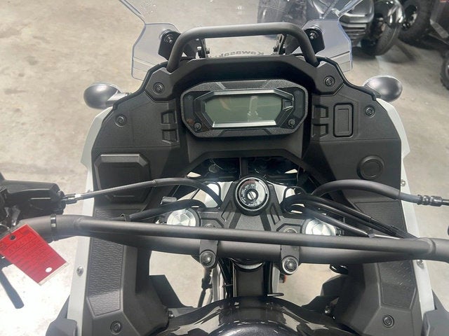 2025 Kawasaki KLR 650 S Pearl Crystal WhiteMetallic Carbon Gray