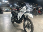 2025 Kawasaki KLR 650 S Pearl Crystal WhiteMetallic Carbon Gray