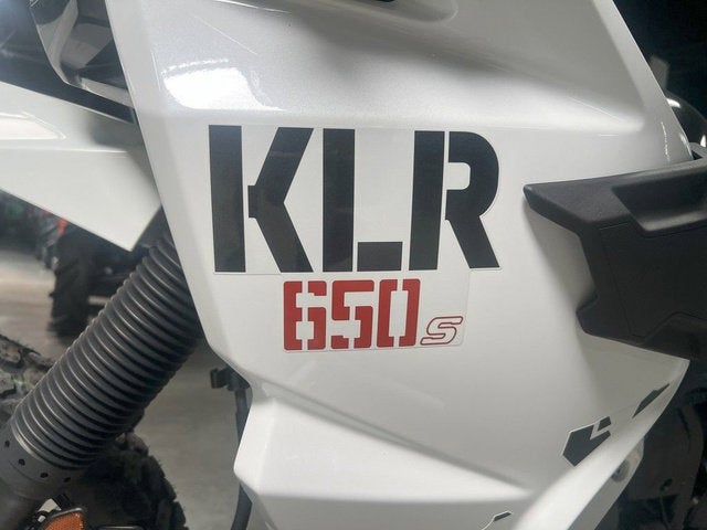2025 Kawasaki KLR 650 S Pearl Crystal WhiteMetallic Carbon Gray