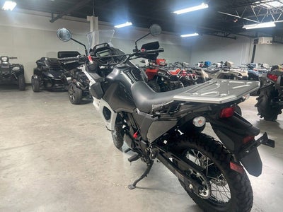 2025 Kawasaki KLR 650 S Pearl Crystal WhiteMetallic Carbon Gray