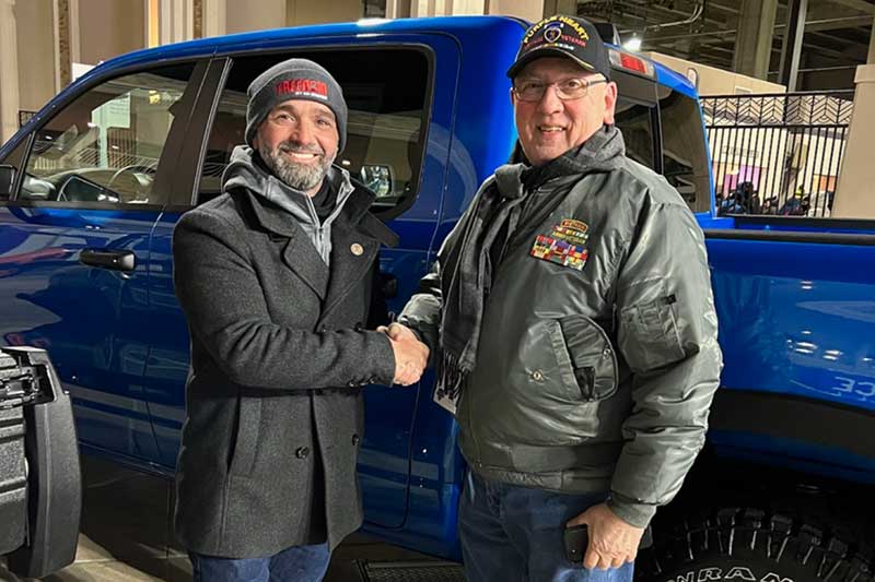 Ed Morse donates Dodge Ram Truck to a Purple Heart Recipient
